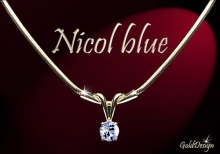 Nicol blue - řetízek zlacený